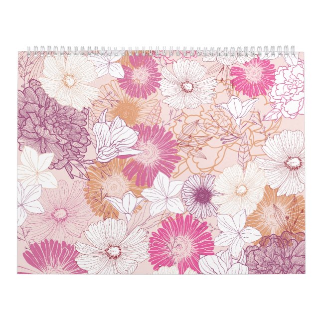 Seamless Floral  Calendar (Cover)