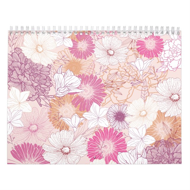 Seamless Floral  Calendar (Cover)