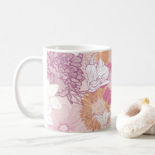 Seamless Floral Coffee Mug