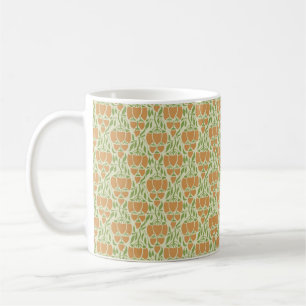 Seamless floral design in Art Nouveau Coffee Mug