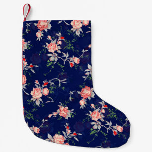 Seamless Floral designflower,abstract,floral,backg Small Christmas Stocking