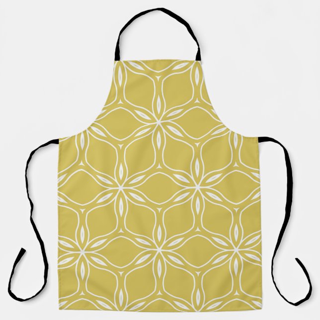Seamless floral geometric patterns. Texture vintag Apron (Front)
