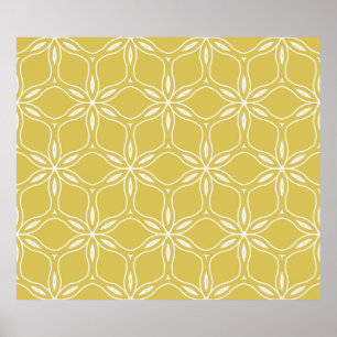 Seamless floral geometric patterns. Texture vintag Poster