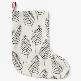 Seamless floral natural abstract vintage geometric small christmas stocking