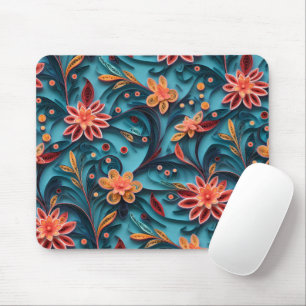 Seamless floral paper pattern Mousepad
