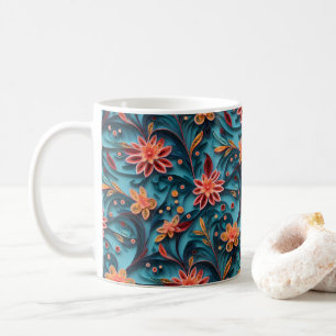 Seamless floral paper pattern Mug
