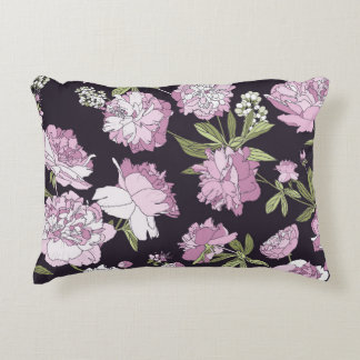 Seamless floral pattern - a bouquet of peonies. Be Decorative Cushion