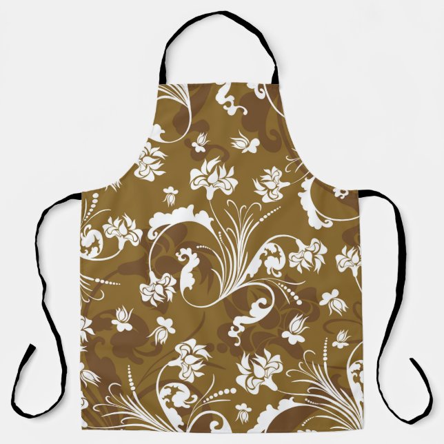 Seamless floral pattern. abstract,art,background,b apron (Front)