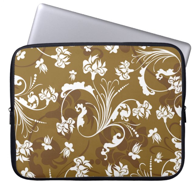 Seamless floral pattern. abstract,art,background,b laptop sleeve (Front)