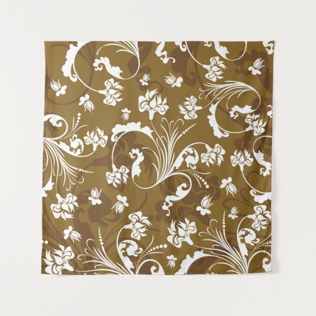 Seamless floral pattern. abstract,art,background,b tapestry (Front)
