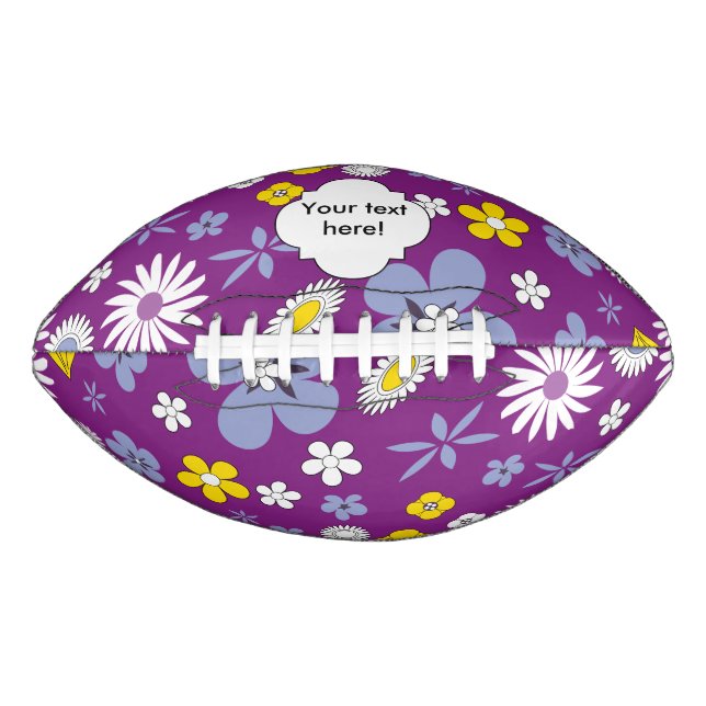Seamless Floral Pattern American Football (Front)