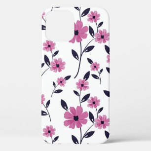Seamless floral Pattern background, hand drawn fl iPhone 12 Case