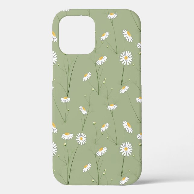 Seamless floral pattern background with cosmos flo Case-Mate iPhone case (Back)