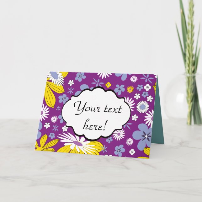 Seamless Floral Pattern Card (Front)