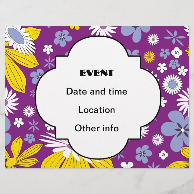 Seamless Floral Pattern Flyer (Front)