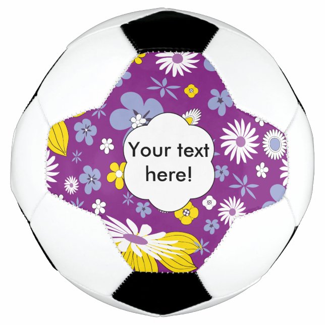 Seamless Floral Pattern Football (Front)