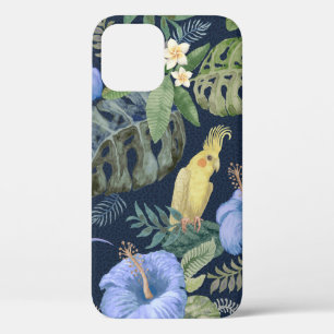 Seamless floral pattern from hand painted watercol iPhone 12 case