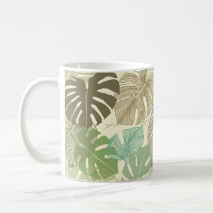 Seamless floral pattern from Tropical Monstera del Coffee Mug