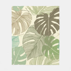Seamless floral pattern from Tropical Monstera Fleece Blanket