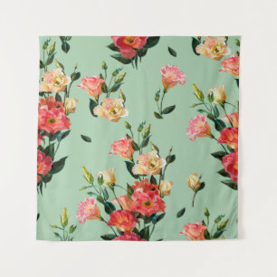 Seamless floral pattern in victorian style. Bouque Tapestry