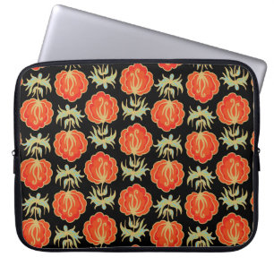 Seamless floral pattern laptop sleeve