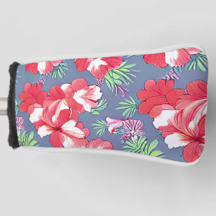 Seamless floral pattern of Hibiscus flowers       Golf Head Cover