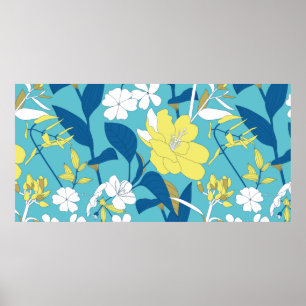 Seamless Floral Pattern.  Poster