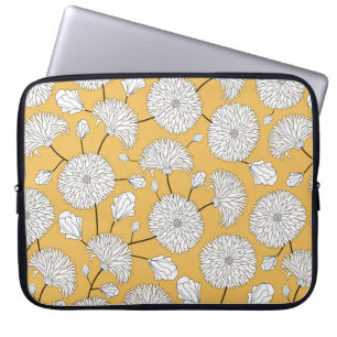 Seamless floral pattern. print with flowers. Texti Laptop Sleeve