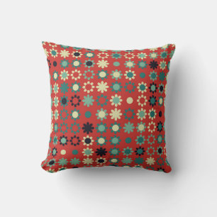 Seamless floral pattern with colored elements,  vi cushion