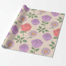 Seamless Floral Pattern with Colourful Roses