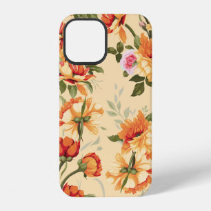 Seamless floral pattern with roses, watercolor. Il iPhone 12 Case