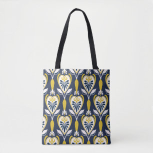 Seamless floral patterns in scandinavian style. pa tote bag