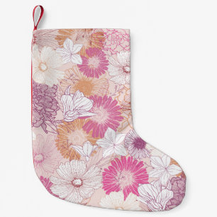 Seamless Floral Small Christmas Stocking