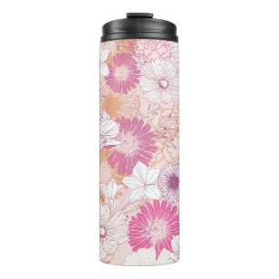 Seamless Floral  Thermal Tumbler