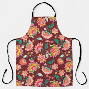 Seamless floral vintage classic pattern with Victo Apron