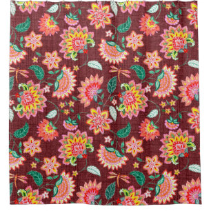 Seamless floral vintage classic pattern with Victo Shower Curtain