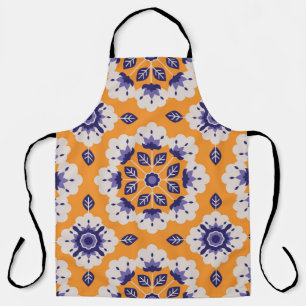 seamless floral vintage pattern apron