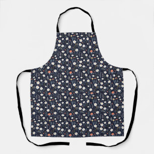 Seamless Floral With White, and Yellow Flower Apron