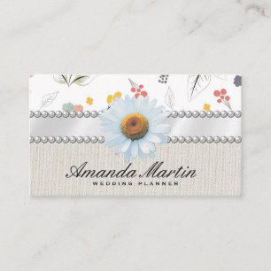 Seamless Flower Pattern Business Card
