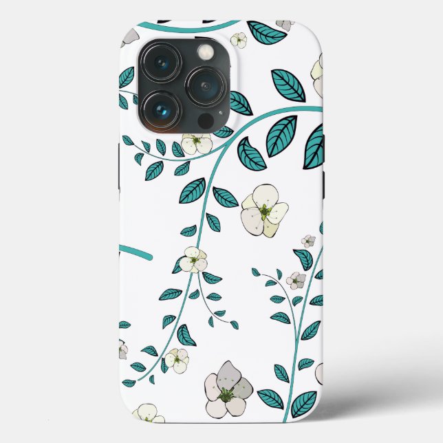Seamless Flower Pattern  Case-Mate iPhone Case (Back)