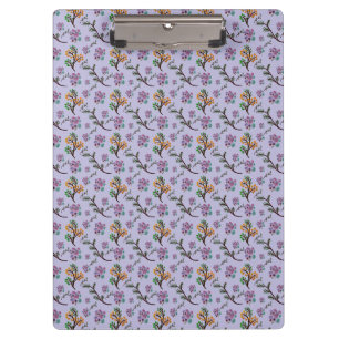 Seamless Forest Leaves Pattern Dark Botanical Clipboard