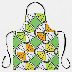 Seamless fruit pattern. Painted illustration. Oran Apron