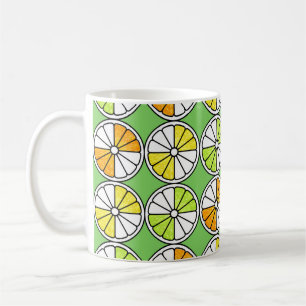 Seamless fruit pattern. Painted illustration. Oran Coffee Mug
