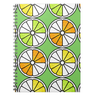 Seamless fruit pattern. Painted illustration. Oran Notebook