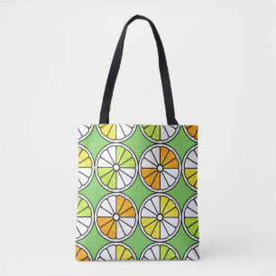 Seamless fruit pattern. Painted illustration. Oran Tote Bag