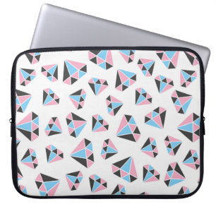 seamless gem pattern. Vintage illustration Laptop Sleeve