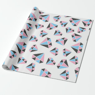 seamless gem pattern. Vintage illustration Wrapping Paper