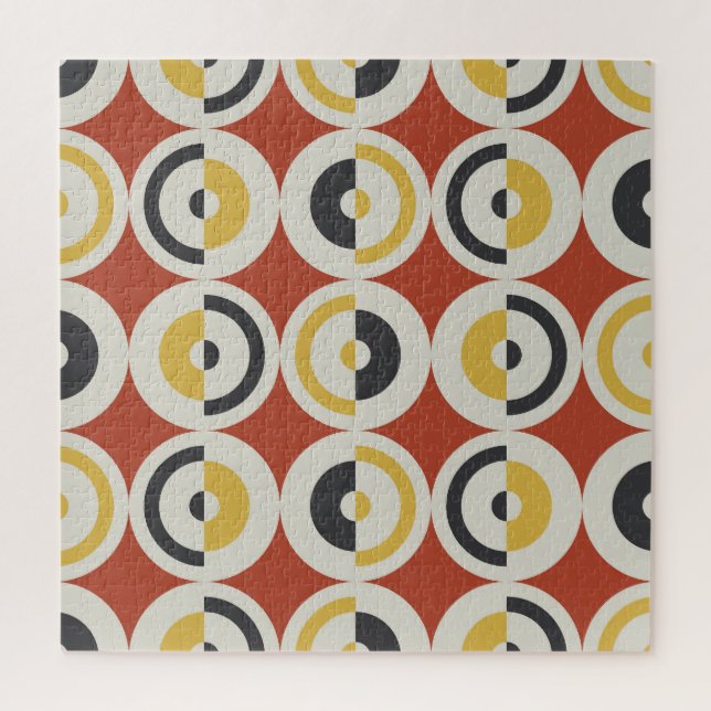 Seamless Geometric Colourful Circles Pattern Jigsaw Puzzle (Vertical)