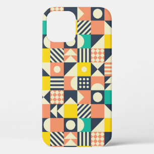 seamless geometric colourful pattern iPhone 12 case