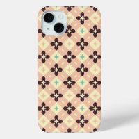 Seamless geometric floral pattern